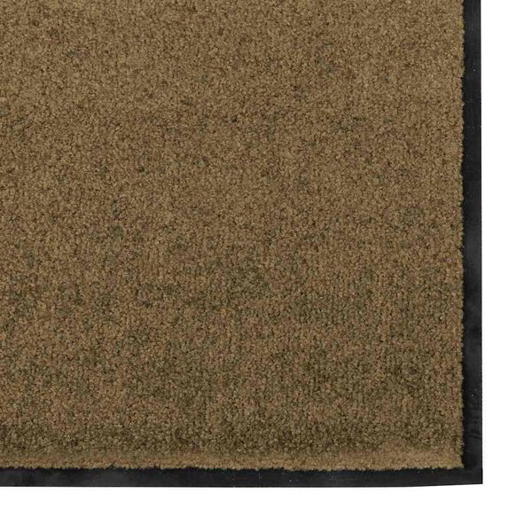 vidaXL Fu&szlig;matte Braun und Schwarz 120 x 250 cm Polyamid und PVC