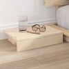 vidaXL Bettgestell Braun 140 x 200 cm Holz