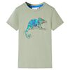Kinder-Kurzarmshirt Helles Ocker 104