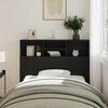 vidaXL Kopfteil Schrank Schwarz Eichen-Optik 120 x 19 x 103,5 cm