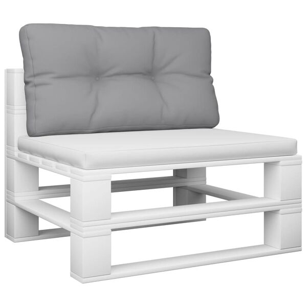 vidaXL Palettenkissen Grau 80x40x12 cm Stoff