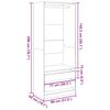vidaXL Kleiderschrank Sonoma-Eiche 80x50x200 cm Holzwerkstoff