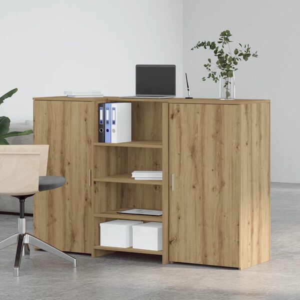 vidaXL Empfangstheke Artisan-Eiche 155x50x103,5 cm Holzwerkstoff