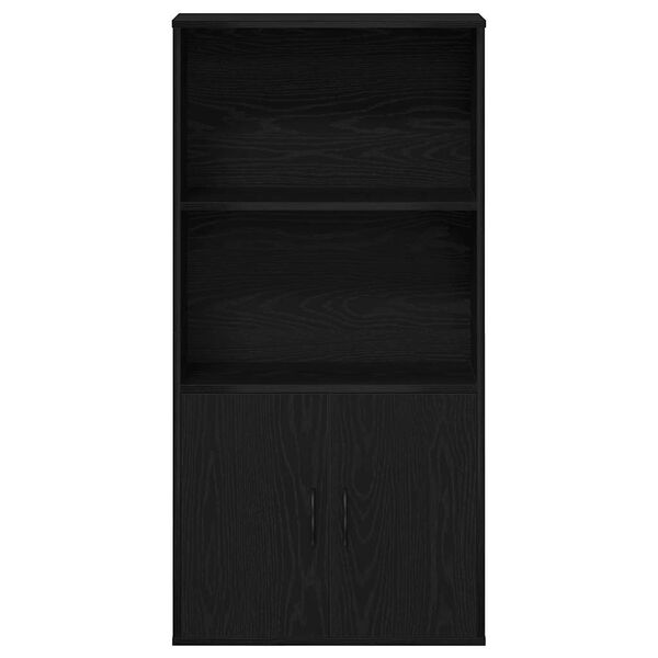 vidaXL B&uuml;cherregal Schwarz Eichen-Optik 60x24x120 cm Holzwerkstoff