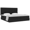 vidaXL Aufbewahrungsbett mit Matratze Schwarz 200 x 200 cm Polyester