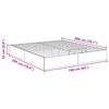 vidaXL Ottoman Bettgestell Ger&auml;ucherte Eiche 203 x 160 x 25 cm