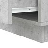 vidaXL Nachttisch 2 pcs Beton Grau 39 x 34,5 x 50 cm Holzwerkstoff