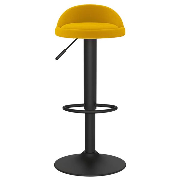 vidaXL Barhocker 2 Stk. Gelb Samt