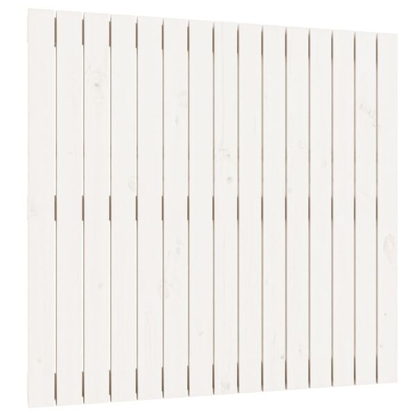 vidaXL Wand-Kopfteil Wei&szlig; 95,5x3x90 cm Massivholz Kiefer