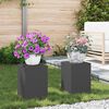 vidaXL Pflanzenst&auml;nder 2 pcs Schwarz 24 x 24 x 35 cm Stahl