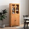 vidaXL Aufbewahrungsm&ouml;bel-Set mit Speicher mit T&uuml;r Braun Holzwerkstoff