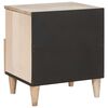 vidaXL Nachttisch Beige 40 x 33 x 46 cm Massivholz Akazie