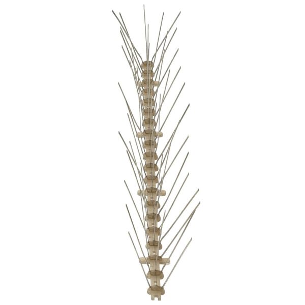 vidaXL 20-tlg. Vogelabwehr-Spikes-Set 10 m Kunststoff 5-reihig