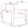 vidaXL Sofa 2 pcs Dunkelgrau 138 x 78 x 80 cm Samt