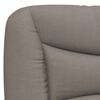 vidaXL Bettgestell ohne Matratze "Hvar" Taupe 120x200 cm Stoff