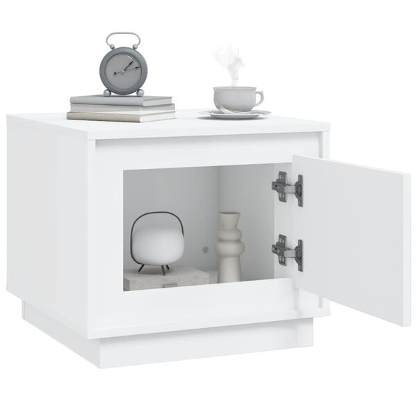 vidaXL Couchtisch Wei&szlig; 51x50x44 cm Holzwerkstoff