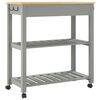 vidaXL K&uuml;chenwagen MONZA 84x40x88,5 cm Massivholz Kiefer