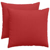 vidaXL Sofakissen 2 Stk. Stoff Rot 50 x 50 cm