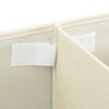 vidaXL Aufbewahrungsbox Stoff 50x30x25 cm Creme