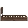 vidaXL Aufbewahrungsbett Braun Eichen-Optik 90 x 200 cm Holzwerkstoff