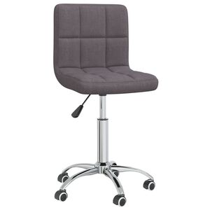 vidaXL B&uuml;rostuhl Drehbar Taupe Stoff