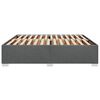 vidaXL Bettgestell ohne Matratze Dunkelgrau 180x200 cm Stoff
