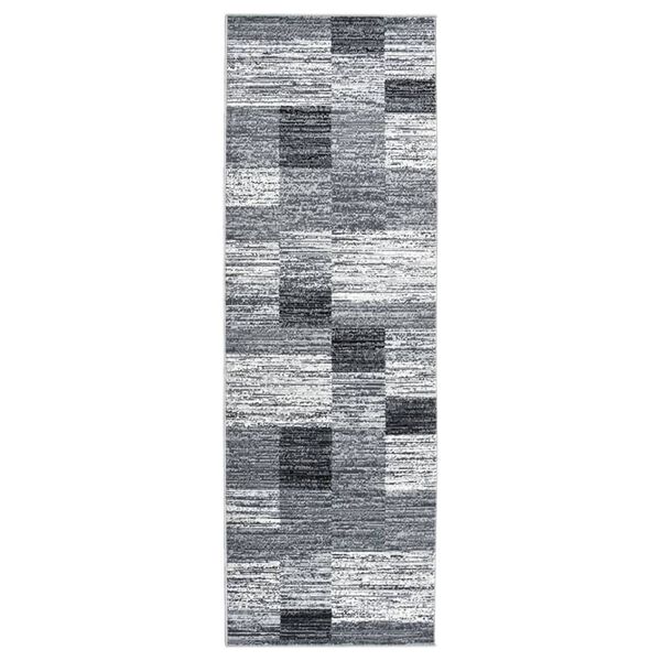 vidaXL Teppichl&auml;ufer BCF Grau 100x300 cm