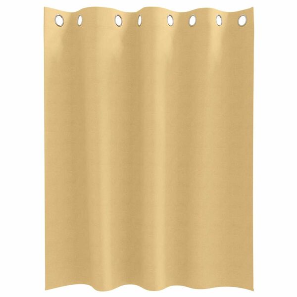 vidaXL Verdunkelungs-Vorhänge mit Ringen 2 pcs Beige 140 x 140 cm