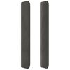 vidaXL Kopfteil mit Ohren Dunkelgrau 83x16x118/128 cm Samt
