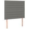 vidaXL Boxspringbett mit Matratze Dunkelgrau 90x190 cm Stoff