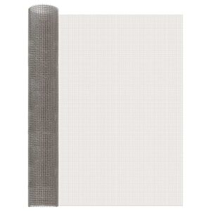 vidaXL Mesh Bildschirm 80 x 200 cm 3 Mesh Edelstahl 201 Silber