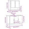 vidaXL 2-tlg. Badm&ouml;bel-Set Sonoma-Eiche Holzwerkstoff
