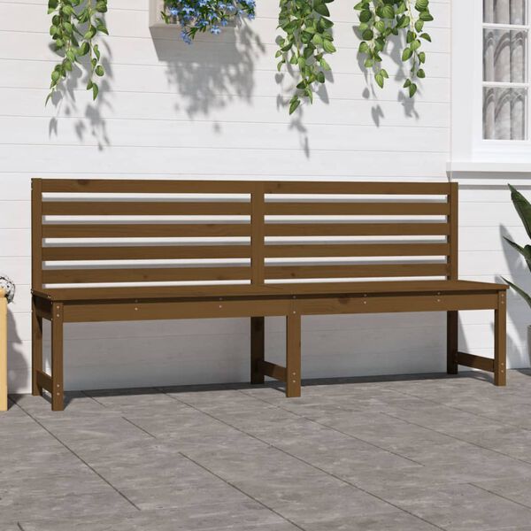 vidaXL Gartenbank Honigbraun 201,5 cm Massivholz Kiefer