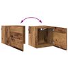 vidaXL Wandmontiertes TV-Regal Altholz 30,5 x 30 x 30 cm Holzwerkstoff