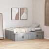 vidaXL Bettrahmen mit Speicher Graues Sonoma 70 x 190 cm Holzwerkstoff