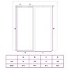 vidaXL Schiebet&uuml;r Golden 76x205 cm Matt ESG-Glas und Aluminium
