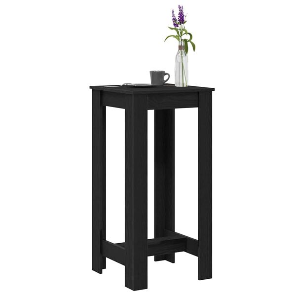 vidaXL Bartisch Schwarz Eichen-Optik 51 x 50 x 103,5 cm Holzwerkstoff
