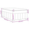 vidaXL Boxspringbett mit Matratze Schwarz 120x200 cm Stoff