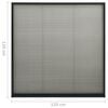 vidaXL Insektenschutz-Plissee f&uuml;r Fenster Alu Anthrazit 120x120 cm