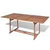 vidaXL Gartentish 180x90x75 cm Teak Massivholz