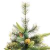 vidaXL K&uuml;nstlicher klappbarer Weihnachtsbaum mit Tannenzapfen 240 cm