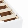 vidaXL Boxspringbett mit Matratze Wei&szlig; 140x190 cm Kunstleder