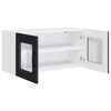 vidaXL K&uuml;chenschrank Kalmar Schwarz 80 x 31 x 40 cm Holzwerkstoff