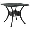 vidaXL Gartentisch Set 5 pcs Schwarz Gussaluminium