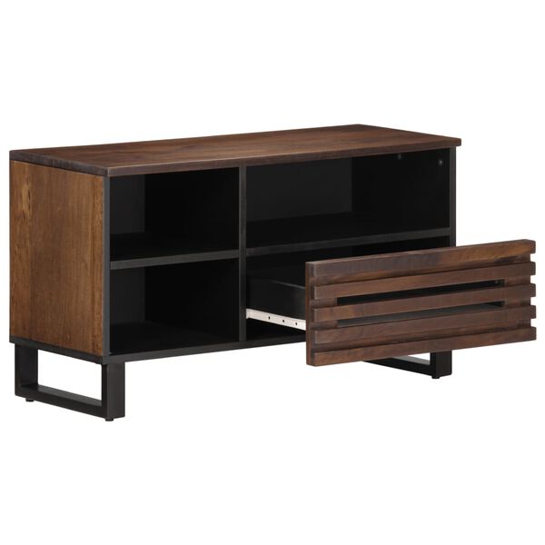 vidaXL TV-Schrank Braun 80x34x46 cm Massivholz Mango