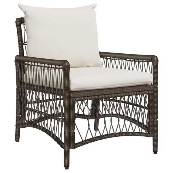 vidaXL Gartenstuhl Braun 60 x 70 x 78 cm Poly-Rattan