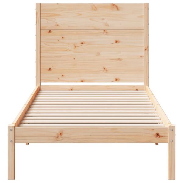 vidaXL Massivholzbett Extra Lang ohne Matratze 100x210 cm