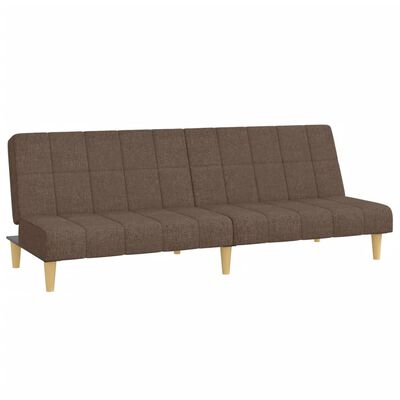 vidaXL Schlafsofa 2-Sitzer Taupe Stoff