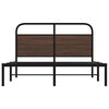 vidaXL Bettgestell ohne Matratze 140x190 cm Braun Eichen-Optik