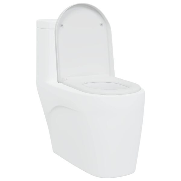 vidaXL Toilettensitz Wei&szlig; 49 x 36 x 4 cm Duroplast